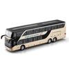 1:30 Bus à Deux Étages Longue Distance Affaires Modèle en Métal Moulé Sous Pression Alliage Bus Jouet de Simulation Éducatif Cadeaux de Vacances