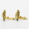 Used CHANEL Earring COCO Mark metal/Fake Pearl 20g Gold Plating