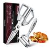 HUUSK Kitchen Scissors Peeler Set Stainless Steel Kitchen Scissors Peeler Minimalist Dishwasher Perfect for Cooking and Camping & Multi-Function &