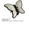 Hair Claw Stable Gripping Thick Spring Anti-Slip Tooth Comb Hair Clip Butterflies Shape Back Head Hair Clip