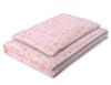 Double-sided 2-piece Cotton Children's Bedding Set - Pink Ballerina Bunnies