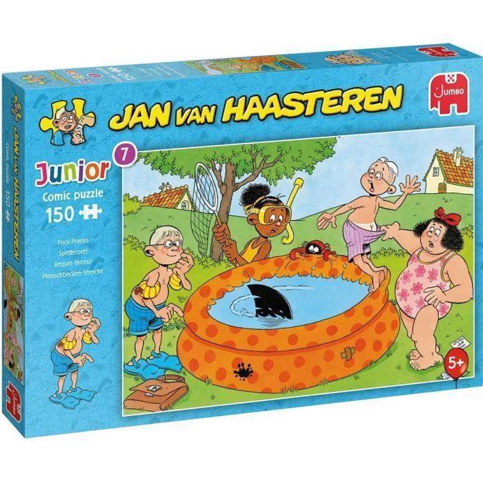 Puzzle jumbo junior jan van haasteren spetterpret - 150 pièces - dessins animés et bd - mixte
