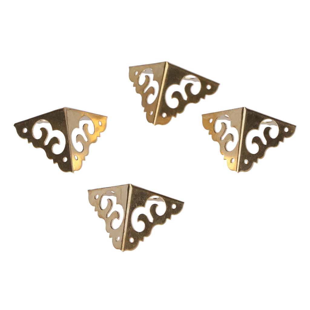 4er Set Eckenschutz Messing Gepäckkantenschutz Abdeckung Hardware-Zubehör