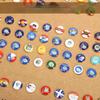 291 Pieces National Flag Thumb Tacks with Country Map Christmas Gifts
