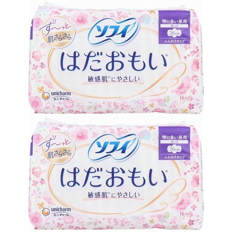 

[2 bags set] Sophie Hadamoi Particularly common during the day with wings Soft type 26cm 16 pieces 2 bags set 2 bags total 32 pieces sanitary Sanitary