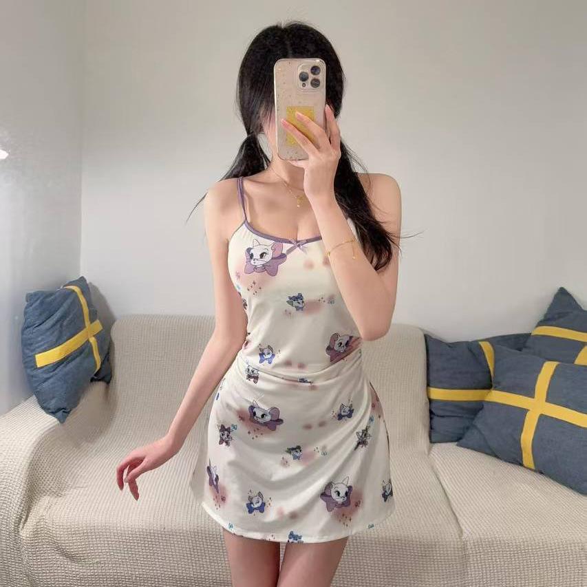 

Сексуальное нижнее белье ночная рубашка с подтяжками на груди женская летняя безрукавка обтягивающая юбка чистое желание горячая девушка сексуальная талия женщина One Size