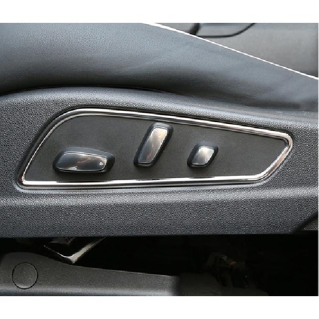 For 2018- Cadillac XT4 Silver Steel Car Seat Adjust Handle Button Frame Trim