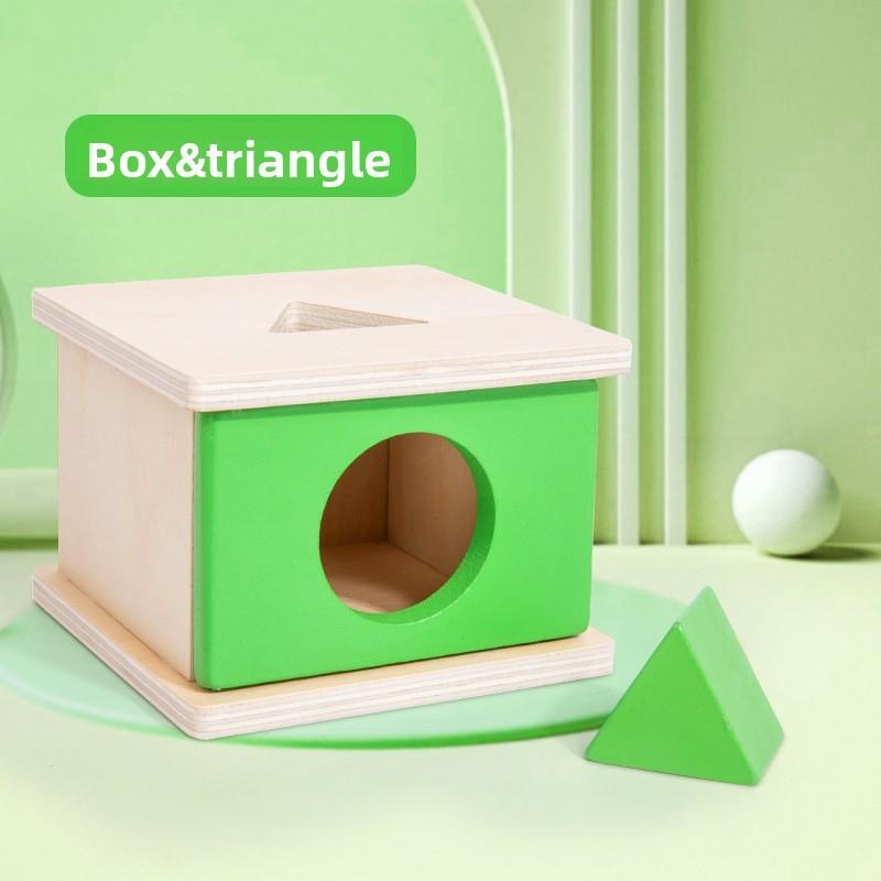 Wooden Childrens Educational Shape Matching Blocks With Colors For Early Learning And Handeye Coordination