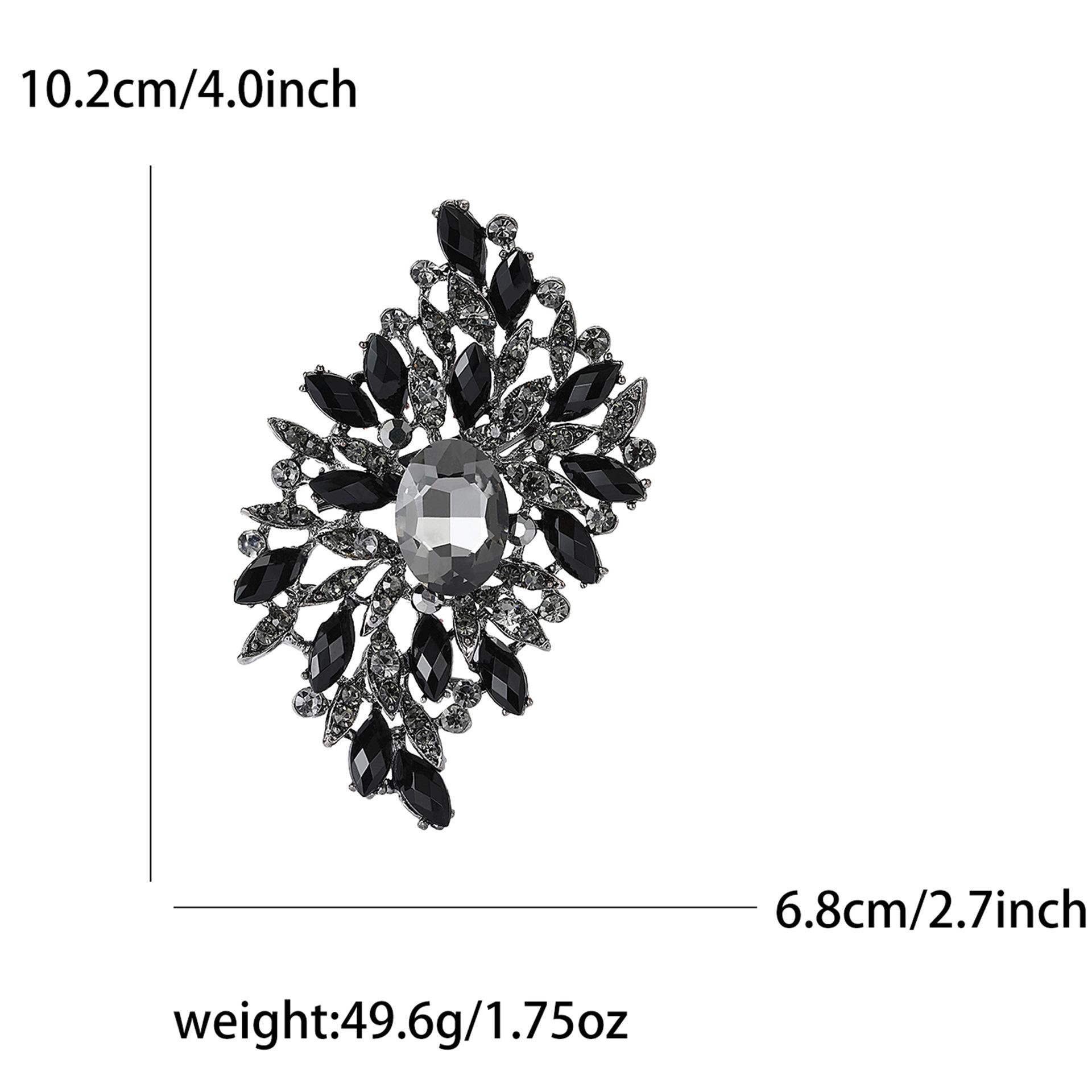 

Temperament Brooch Glass Crystal Corsage Pins Women s Clothing Accessories