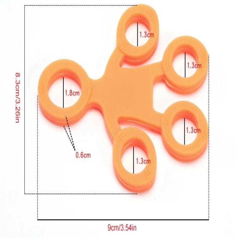 Finger Grip Silicone Ring Exerciser Antistress Resistance Band Fitness Stretcher 3 Levels Ibs Finger Sensory Toy For Autism Adhd