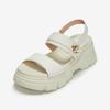 Portfolio Portfolio By ESquire Women S Simple Decorative Two Band Platform SandalS White