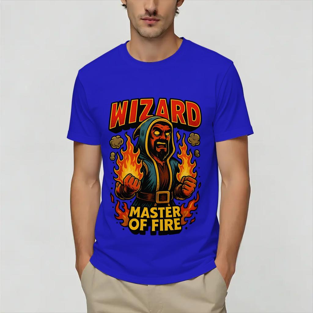 Clashes Royaleds Camiseta 100% Algodón para Hombre Playa Vintage Camisetas Cómoda Harajuku Camiseta Ropa Casual Oversize