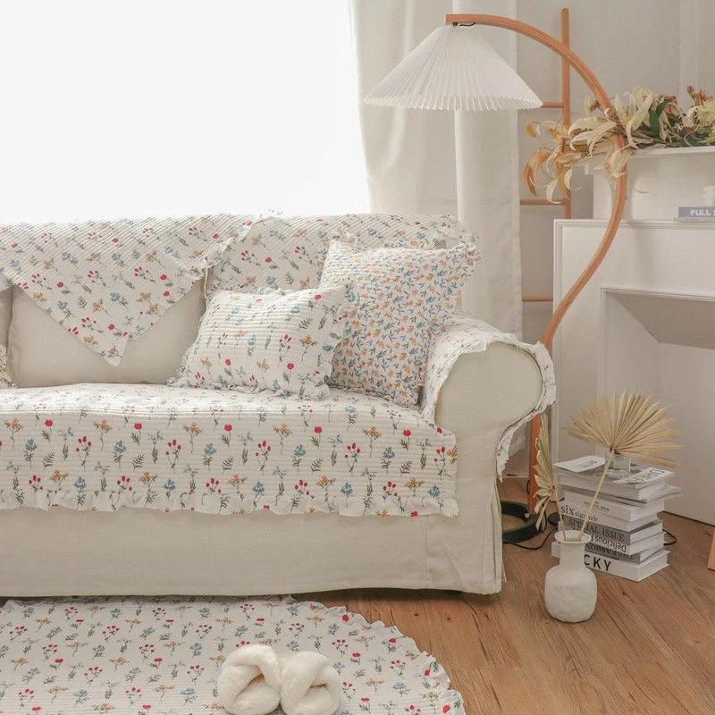 

Кружевной Хлопковый Чехол для Дивана, Нескользящее Мягкое Полотенце, Покрывала для Гостиной, Чехлы для Диванов L-образной Формы, Подушка, Подлокотник, Спинка, Универсальный Коврик 50x70 s