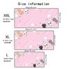 Kawaii Cute Cartoon Cat Mouse Pad Large Computer Office Game Table Mat Rubber Antislip Stitched Keyboard Mats 90x40 Desk Pads