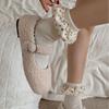 Woolen Socks with Thick and Warm Lace for Autumn and Winter. Pile of Socks for A Sweet Girl
