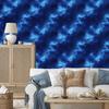 Watercolor Galaxy Wallpaper Blue and Navy Blue, Fine Detail 50x1000