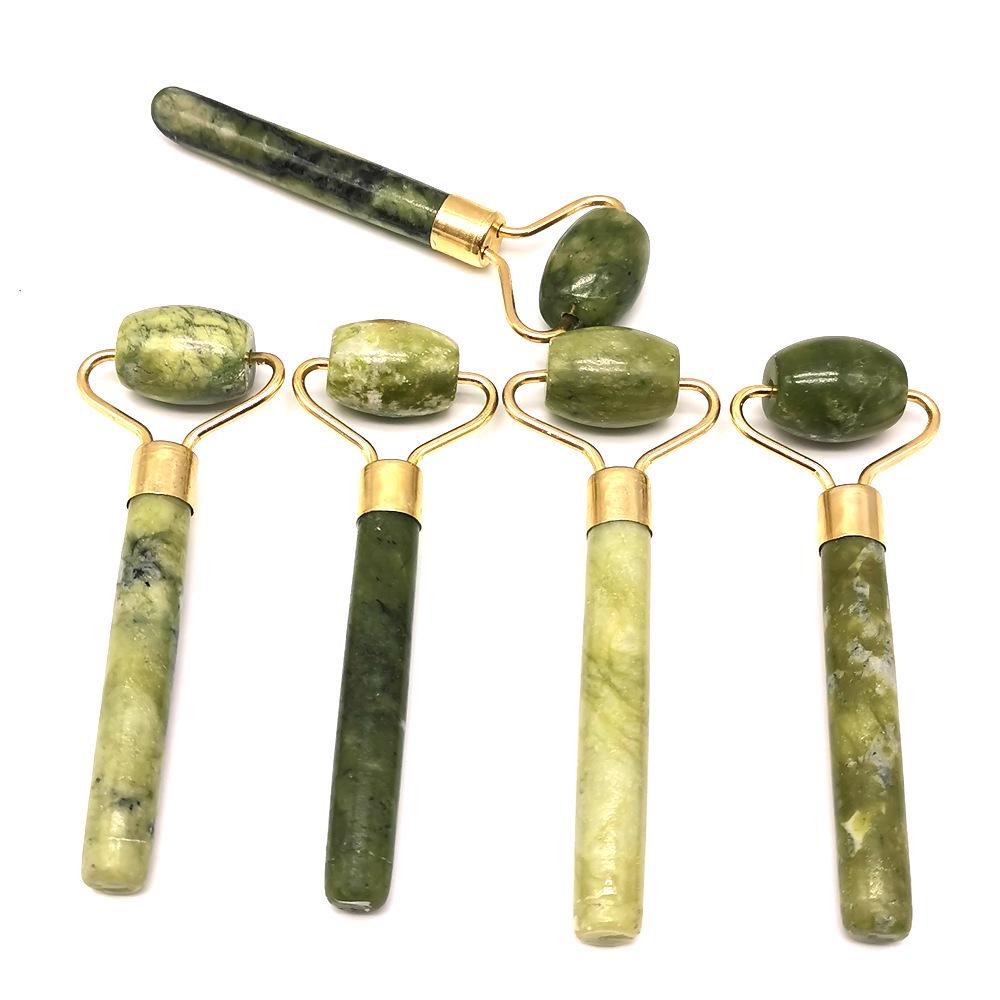 Jade Gua Sha Facial & Body Roller Massager for Full Meridian Scraping Massage.