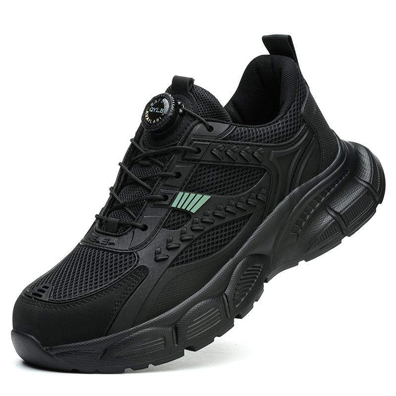 

Safety Boots Steel Toe Anti Smashing construction site ultra light shoes rotary button industrial anti smashing slip work steel toe 38