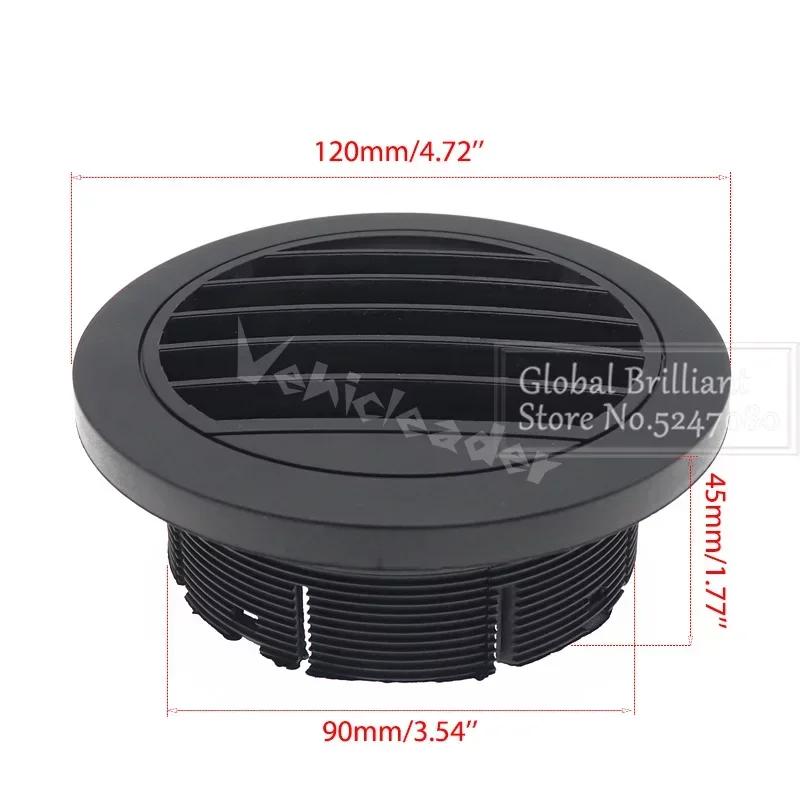 42mm/60mm/75mm Warm Heater Parking Heater Air Vent Car Heater Ducting Duct Air Outlet Black For Webasto Truck Auto Parts 90mm Outlet F