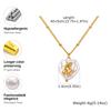Stainless Steel Bowkont Square Necklace for Women,Flower Heart Shaped Cherry Spacer Bead Chain Necklaces,Trendy Jewelry Gifts