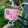 Front Handlebars Basket Waterproofs Childrens Bicycles Basket Plastic Tricycles Basket for School, Outdoor, Cyclings