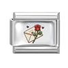 Sweet Pink Flowers Girls' Eye Cherry Star Bow Love Charm Link Fit 9mm Stainless Steel Bracelet Women Men Making DIY Jewelry Gift