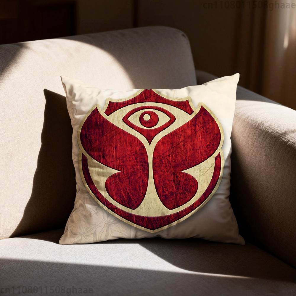 Tomorrowland Pillow Case Antidustmite Pillowcase Invisible zipper silky short plush Sofa cushion cover