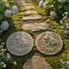 Gartenweg Pflasterform Silikon Trittsteinform, Kolibri/Eichhörnchen/Schildkröte/Eule/Fuchs/Schmetterling/Frosch Formen, Wiederverwendbare Beton Tierdesign Kunst für