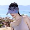 New leopard print empty top hat beach sun hat summer empty top hat outdoor sun hat sun protection hat women