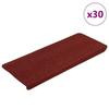 VidaXL Self-Adhesive Stair Treads 30 Pcs Red 65x24.5x3.5 Cm, Tread, Tread Mat 3365916