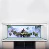 PVC Waterproof Adhesive Sky Castle Pattern Aquarium Background Poster Sticker Fish Tank