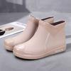 Rain Boots with and Without Fleece Women's Fashion Non Slip Waterproof Short Tube Rubber Shoes Adult Rain… More