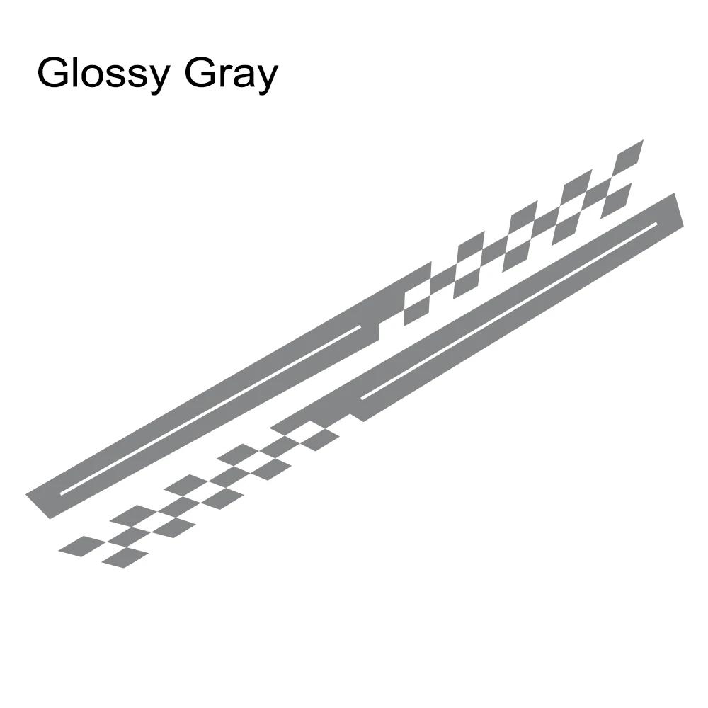 2PCS Car Side Door Long Stripes Stickers self-adhesive Racing Sport Styling Vinyl Decal Car Body Decoration Stickers Accessories