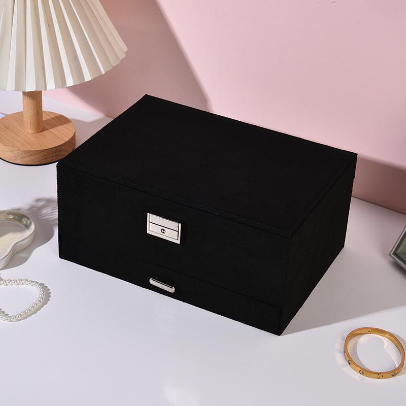 Velvet Retro Multi-Layer Jewelry Storage Box for Necklaces, Bracelets & Rings