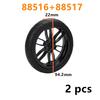 2 Stück MOC Baustein Motorradreifen & Motorradfelge Technisches Teil Radnabe Kompatibel mit 88517 11957 Autos Spielzeug