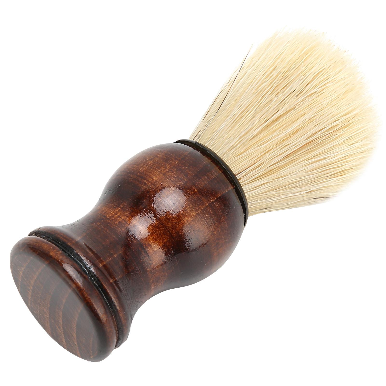 

Lightweight Beard Shaving Brush Wooden Handle Shaving Brush Beard Shave Cleaning Brush