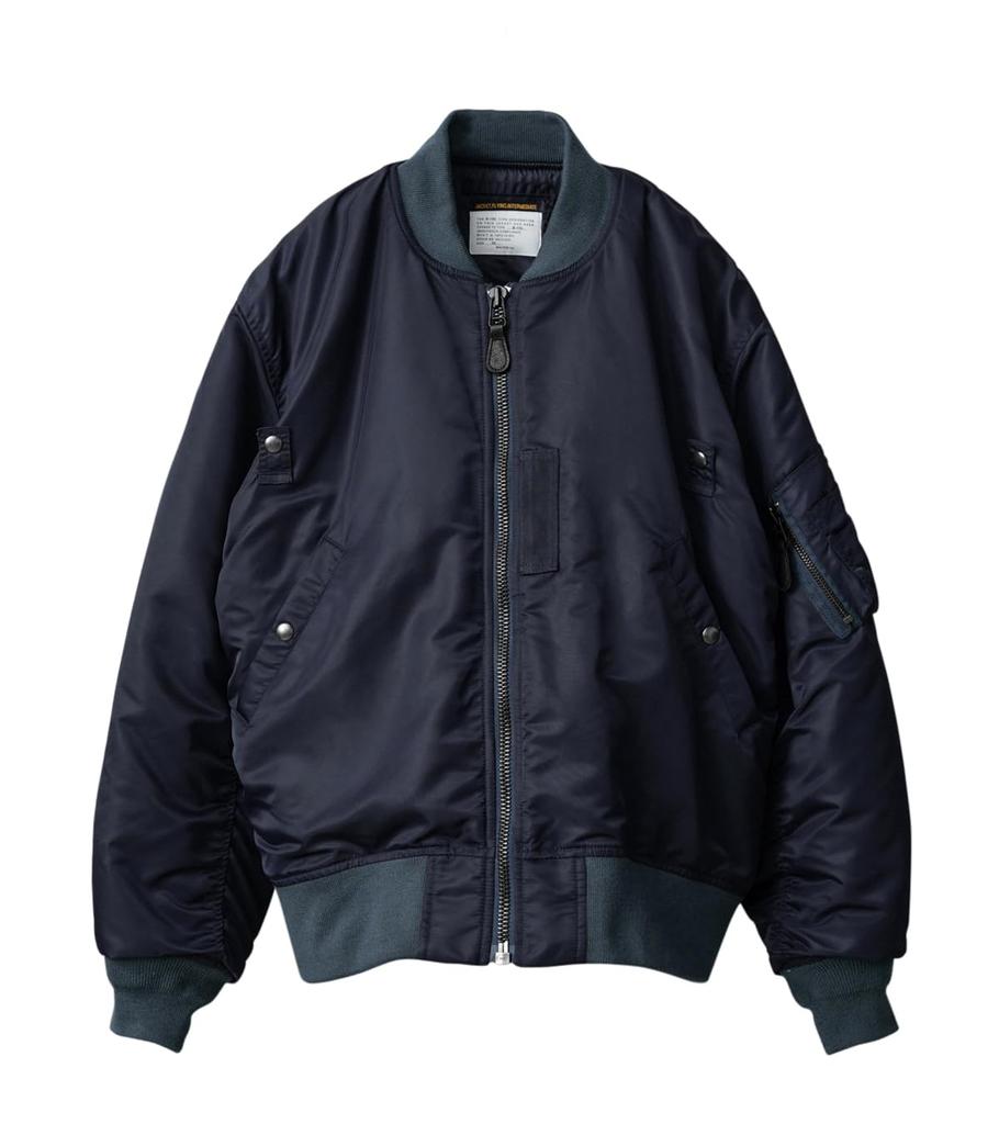 WAIPER US Military MOD Flight Jacket TEST SAMPLE Model NAVY B-15C [WP08] (40 (L) NAVY)