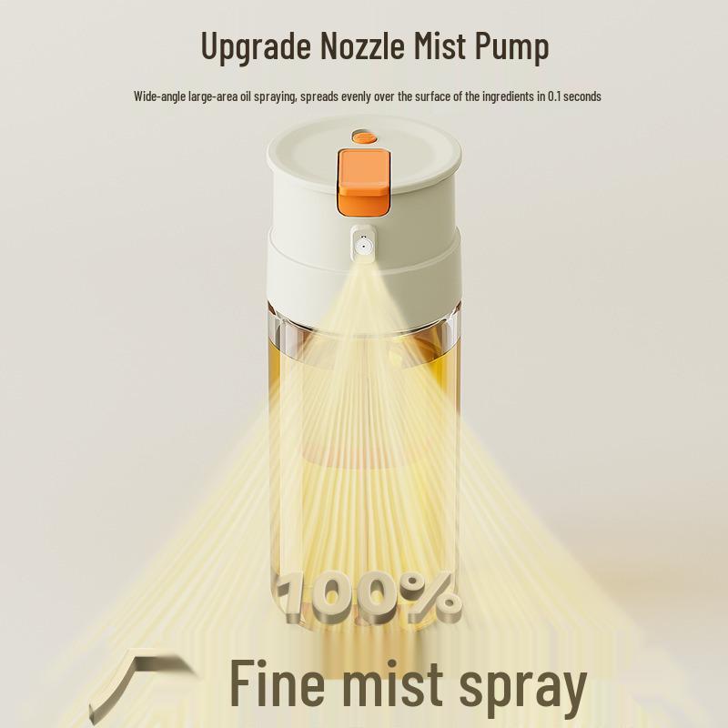 Dual-Use Glass Oil Sprayer & Bottle - Pourable, Atomizing Kitchen Oil Spray Bottle