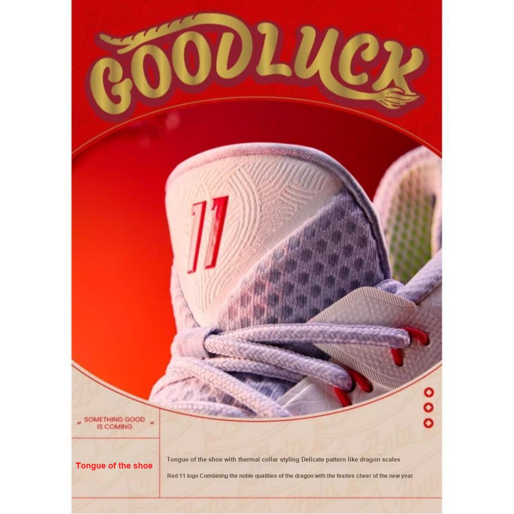Anta Kids KT9 Comfortable Casual Shock Absorbing Wear Resistant High Top Basketball Shoes Kids Basketball Shoes White Gray 312411130-5