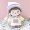 Purple Pajama Set and for 10cm Plush Kigurumi Otaku Doll Kpopdoll Costume (Hat, Dress, Shoes) Doll, Accessories, Activities, Mascot, [Used]