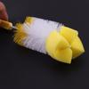 2PCS Home 360-degree Spout Cup Clean Sponge Baby Nipple Bottle Brush Rotating