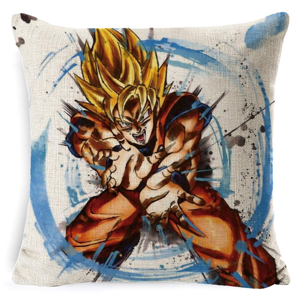 Kreslená Animace Dragon Ball Povlak na Polštář Lněný Super Měkký Polštář Domov Dragon Ball Anime Polštář