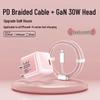 PD 30W Transparent GaN Charger for Apple 8-17 Phones - Fast Charging