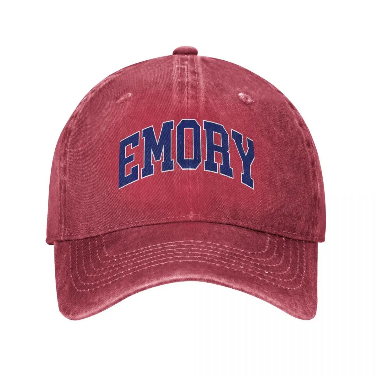emory emory university college font curved Baseball Cap Sun Hat For Children Unisex hat Unique hats New Hat Ladies Unisexs