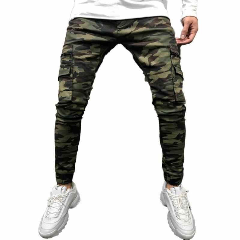Buy Mens Camouflage Multi-pocket Jeans 