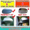 2xMirror Cover E90 Car Side Door Rearview Side Mirror Cover Cap For BMW E90 E91 2005-2007 E92 E93 2006-2009 M3 Style E80 E81 E87