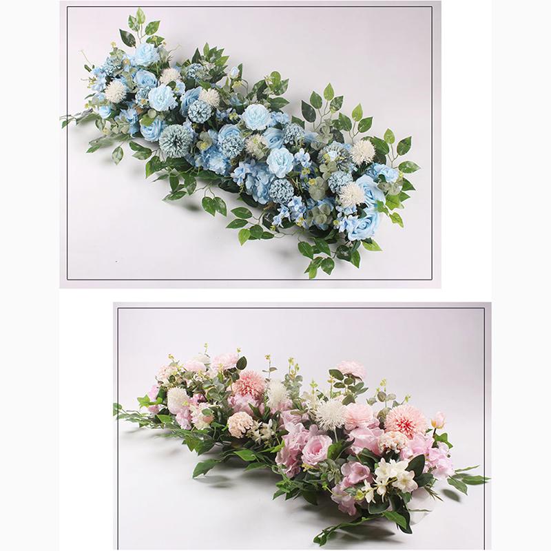 50/100cm Silk Peonies Artificial Flower Row Custom Wedding Flower Wall Arrangement Supplies Decoration
