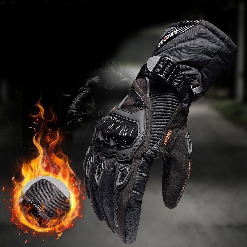 Winter Riding Gloves Motorcycle Warm Thickened Men's Equipment Cold-proof Waterproof Drop-proof Locomotive Racing Long
