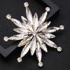 Body Jewelry Rhinestone Brooch Decorative Clothing Chest Flower Irregular Flower Brooch  Party