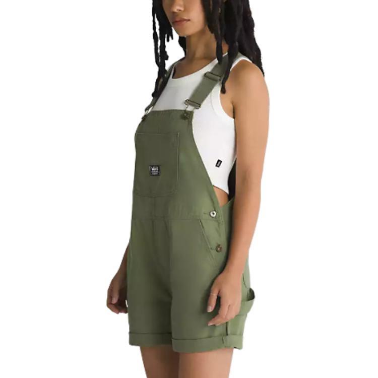 (WMNS) Vans Ground Work Shortalls 'Green' Women's VN0A5LMWAMB